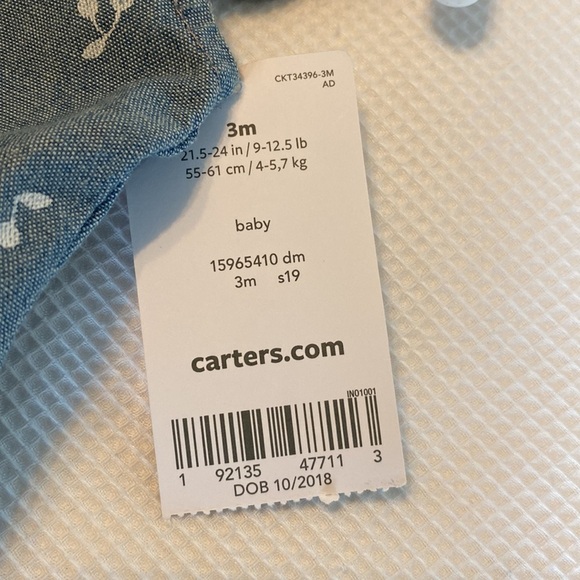 Carter’s Baby girl Jumpsuit with cherries pattern size 3 months - Picture 3 of 11